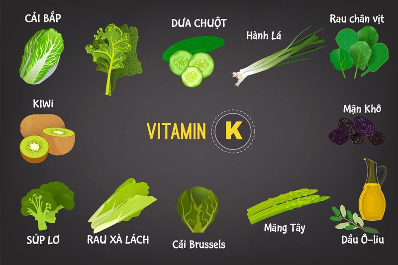 Vitamin K bao gồm những thực phẩm nào